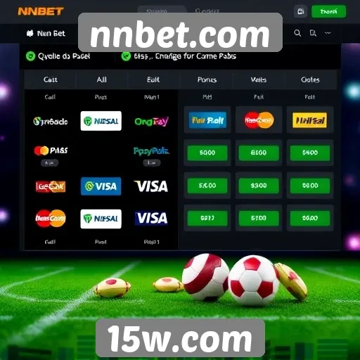 Opções de pagamento disponíveis em nnbet.com